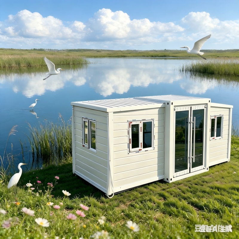 30FT Layout Modular Expandável de Casa Prefabricada com Múltiplos Quartos para Residência Familiar e Negócio de Hotel