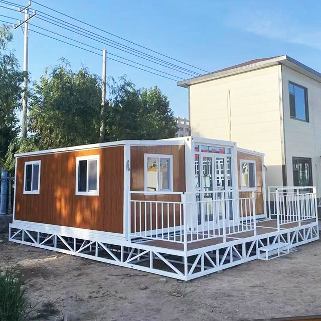 Cabana Prefabricada de Madeira Dobrável Contenair de Madeira 2bedroom Casa Modular Tiny Uganda