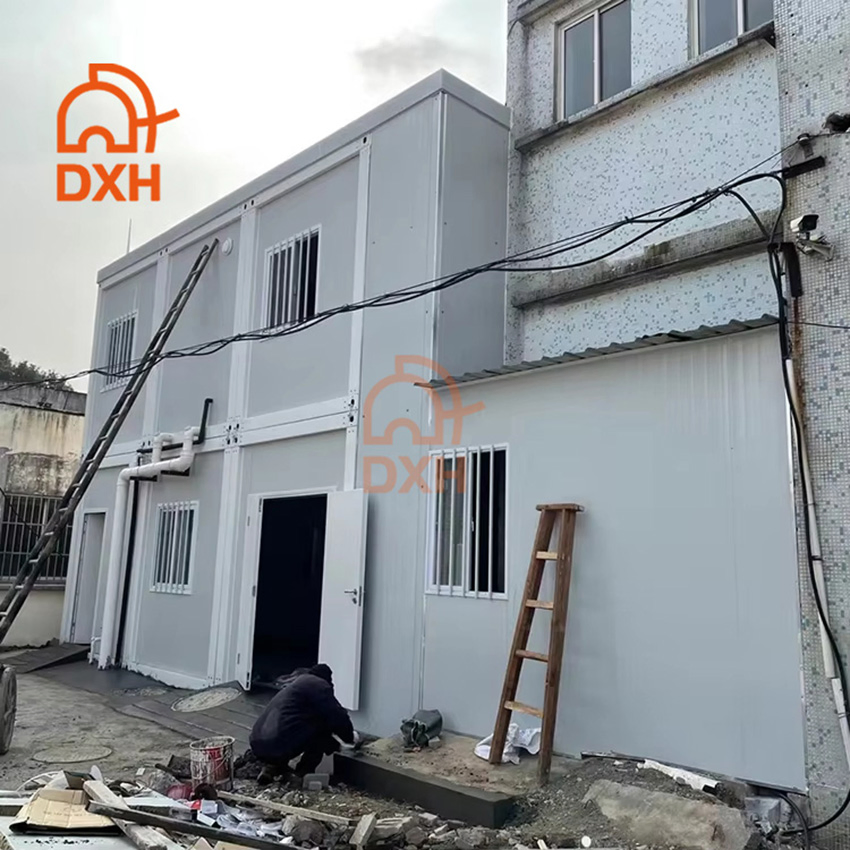 Loja Daxiang Montagem de Pacote Plano Armazenamento Modular Baixo Custo Escola Resort Estrutura de Aço Totalmente Acabada ao Ar Livre CE ISO Casa Container Pré-fabricada