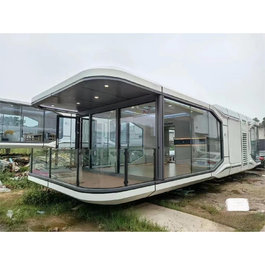 Cabana Modular Prefabricada Móvel à Prova de Umidade para Recreação à Beira do Lago