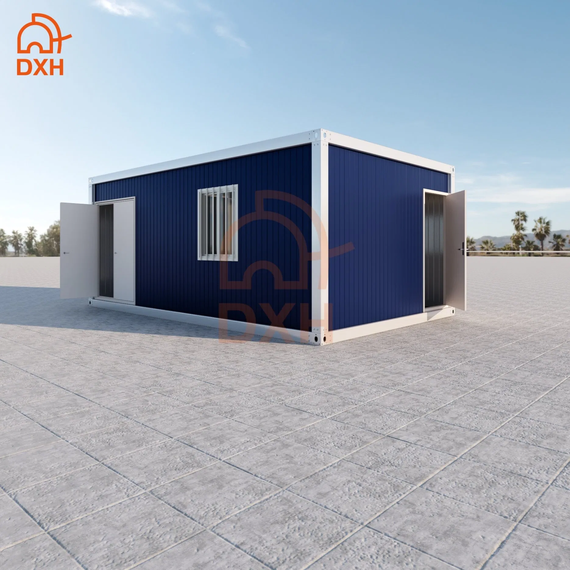 Casa de Contêiner Prefabricada Personalizada, Fazenda, Dormitório, Oficina, Hospital, Armazém, Hotel, Biblioteca, Escritório, Casa de Vigilância, Fábrica, Preço
