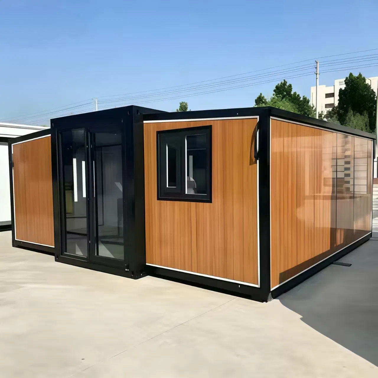 20FT 40FT Casa Modular Portátil Expandível de Contêiner de Transporte Melhor Trailer Pré-fabricado Pronta para Uso