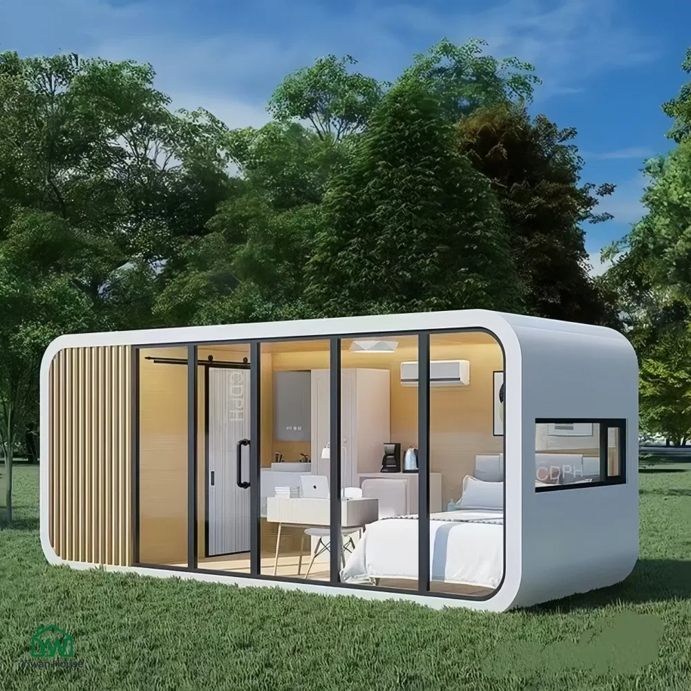 Estrutura Principal Galvanizada Antirrusto Preço de Fábrica Cabana Moderna Modular Casa Cápsula Estrutura de Aço Prefabricada Clima Úmido Cabana Costeira