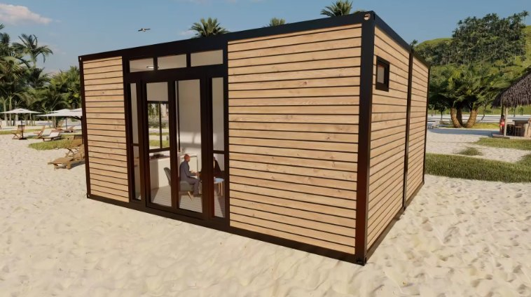 Casa Portátil de Design Personalizado à Prova de Furacões 20FT Casa Modular Pequena Pré-fabricada 20FT 40FT Casa Móvel de Luxo Pré-fabricada Casa Contêiner Desmontável