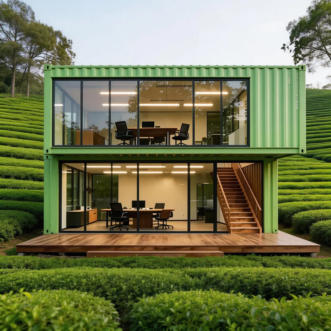Casa Modular Casa Prefabricada Economizadora de Espaço Prática Casa Portátil para Áreas Turísticas Vilas Remotas Instalação Rápida Casa Contêiner