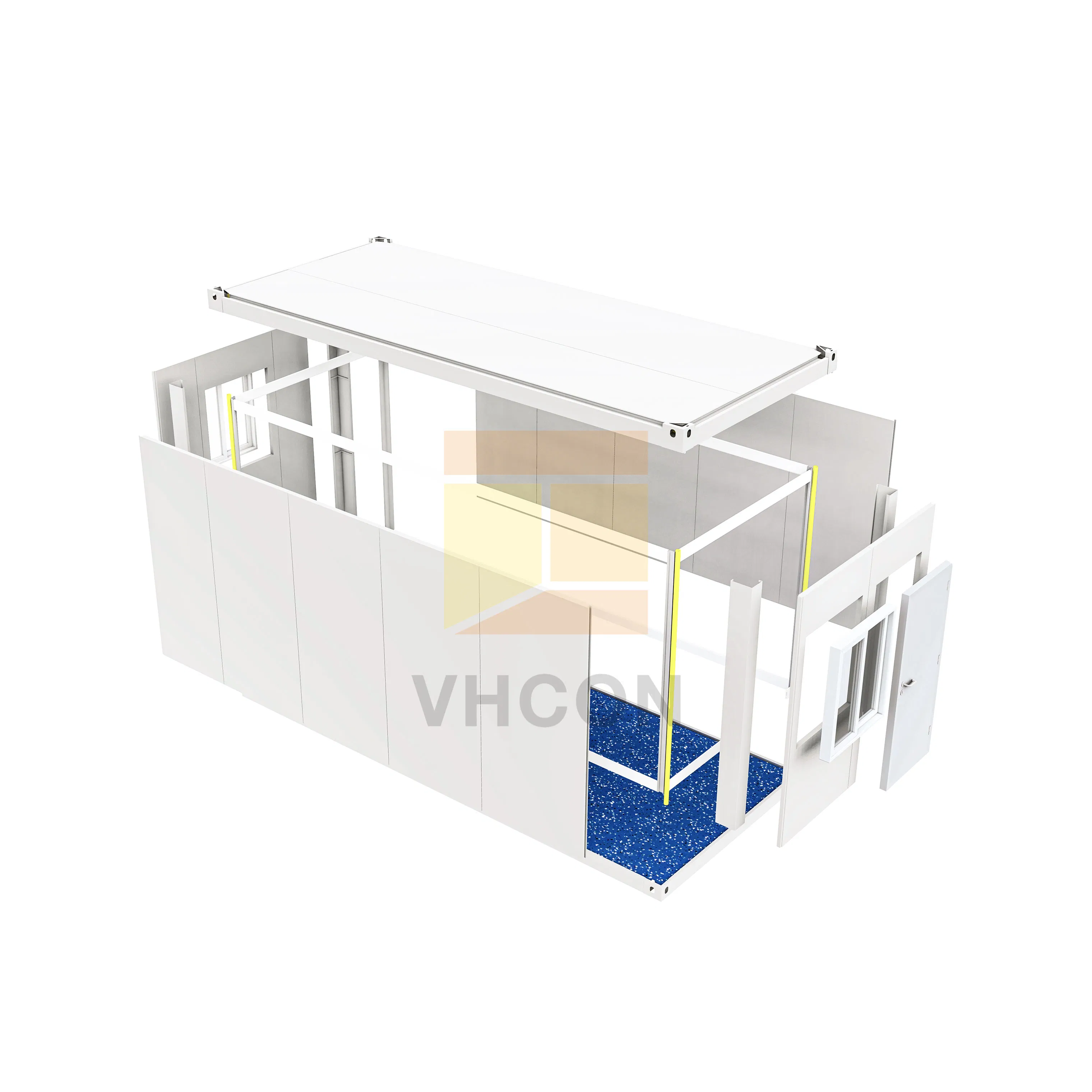 Casas Móveis Modulares Pré-fabricadas Portáteis de Madeira Tiny 2 Quarto 20FT Cozinha Totalmente Mobilada Luxuosa Vida Painel de Parede de Aço Sandwich Casa Contêiner Pré-fabricada