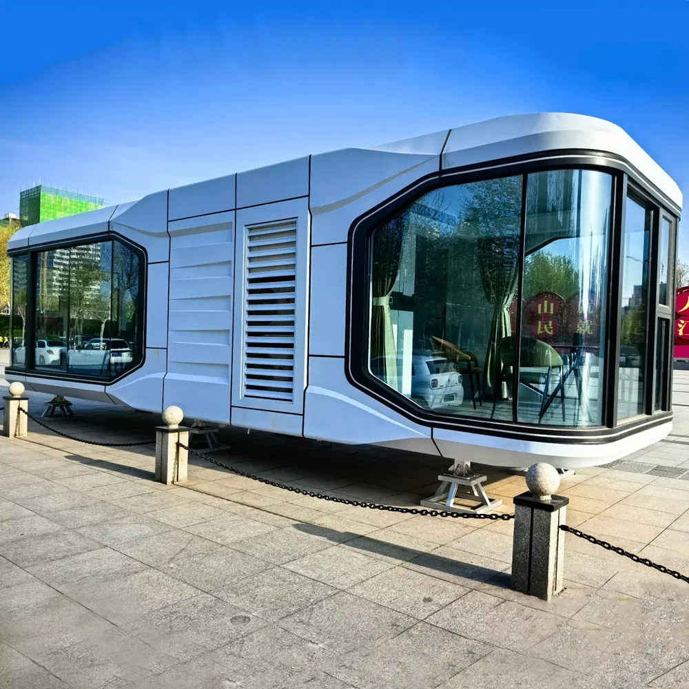 Container Modular Móvel de Capsule Espacial de Alta Qualidade, Casas Prefabricadas em Contêineres de Envio Pequenos