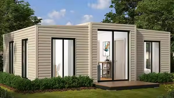 Casa Prefabricada Modular de Vidro de Luxo com Design Moderno, Estrutura de Alumínio, Madeira, Fácil de Instalar
