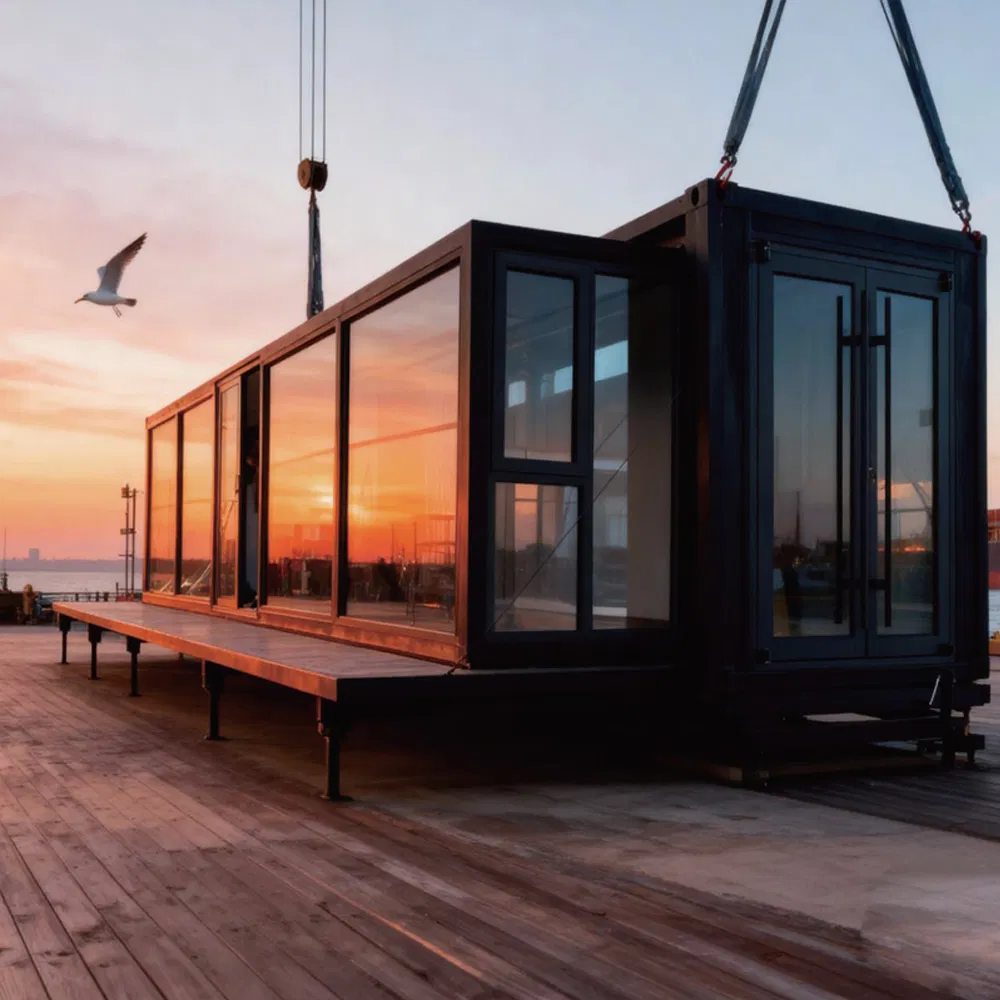 Estrutura de Aço Expandável Casa Modular Prefabricada Pequena para Famílias Modernas