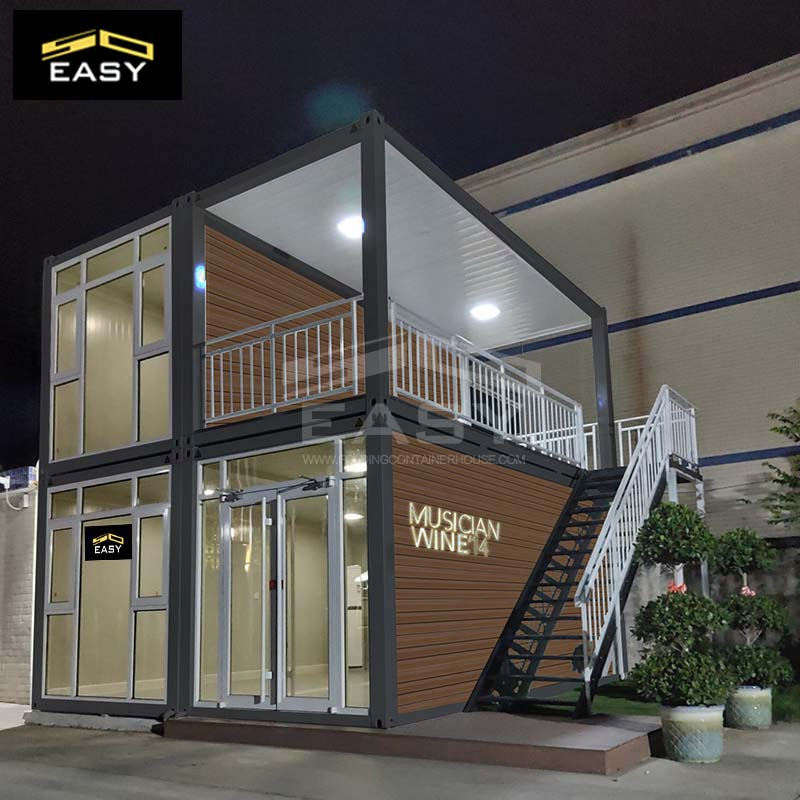 Casa Modular Colapsável em Estrutura de Aço Certificada ISO CE em Edificação Prefabricada de Aço Comercial