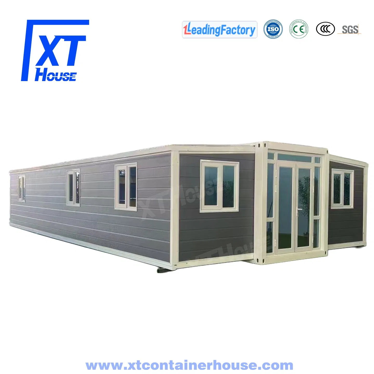 20/30/40FT Preço Razoável Casa Modular Prefabricada Contêiner Dobrável Casa Contêiner com Porta Deslizante Painel de Madeira como Apartamento Escritório
