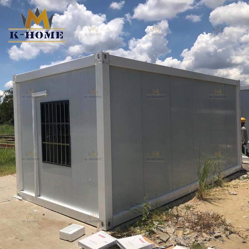 20FT Casas Prefabricadas de Estrutura de Aço Fora da Rede