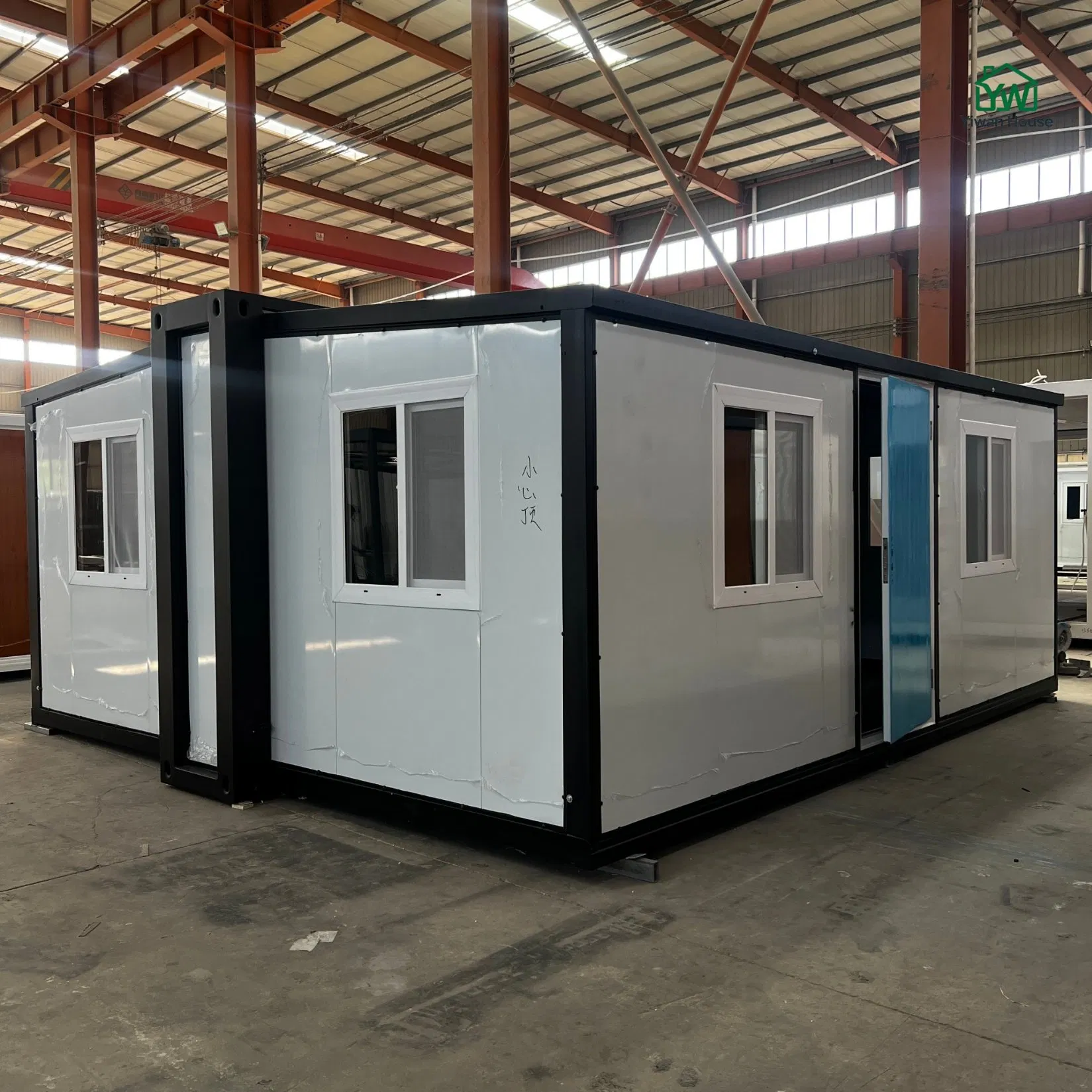 Casa Móvel Modular Expandável de Contêiner Dobrável Personalizada de Luxo com Telhado sobre Rodas 1 2 3 4