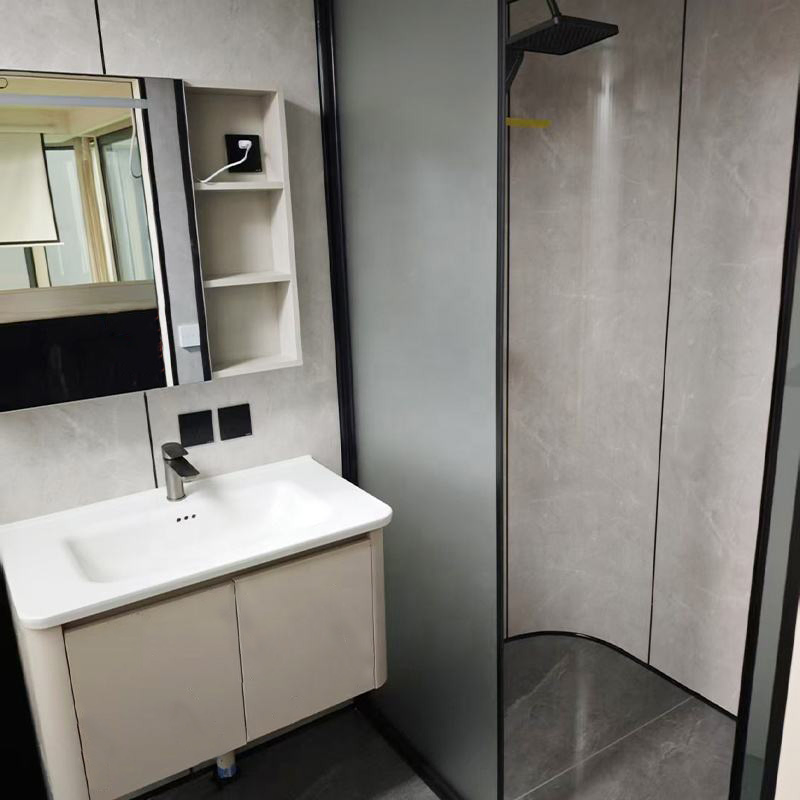 Casas Modulares Portáteis Cabana de Maçã 20FT 40FT Vilas de Aço Expansíveis