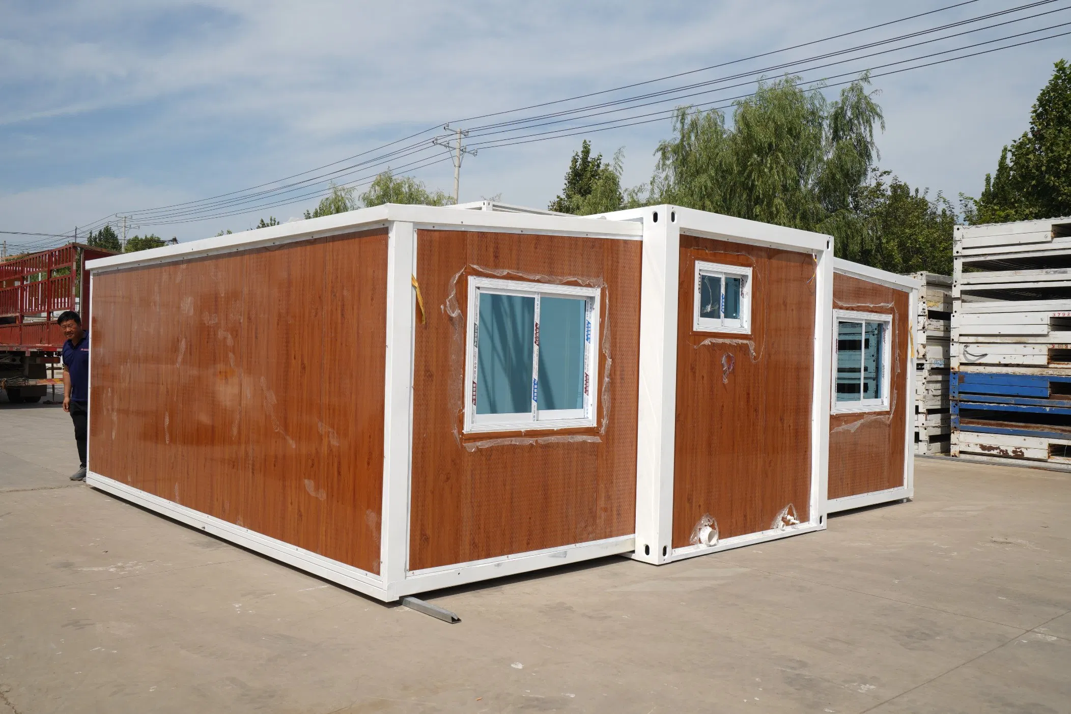 Casa Prefabricada Love 40feet Casa Móvel Autônoma Contêiner Expandável