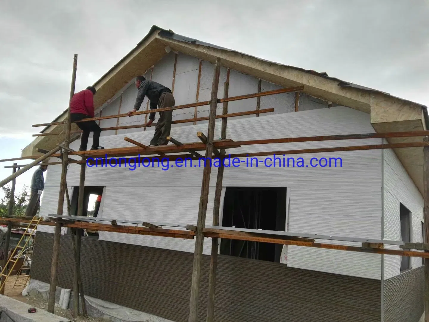 Casa Prefabricada de Montagem Rápida Ecológica Vila de Aço Leve Vila de Luxo V14
