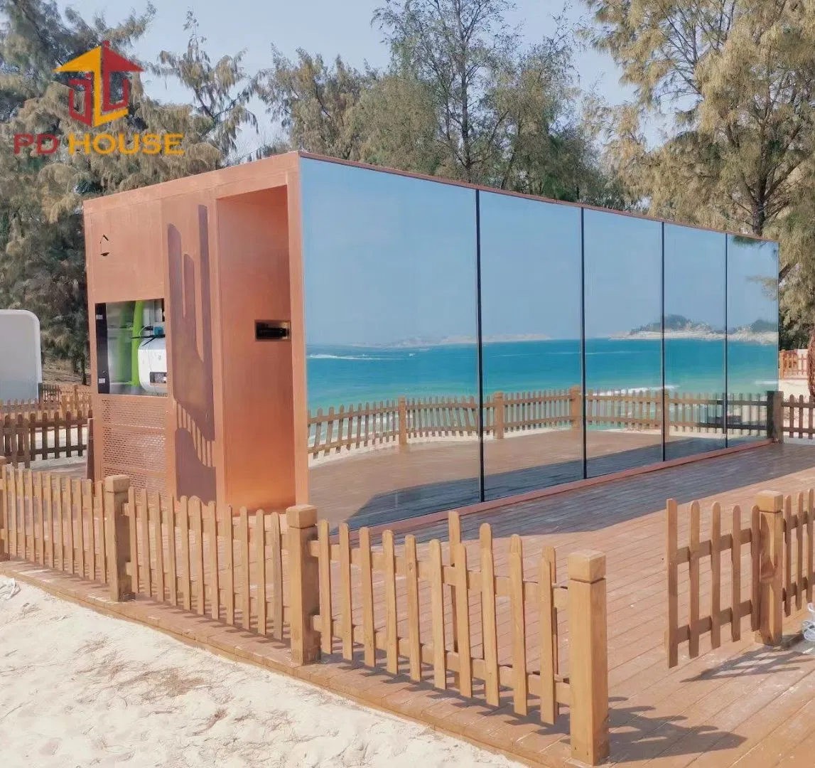 Cabines de Hotel Modulares de Montagem Fácil com Espelhos de Vidro Estilosos