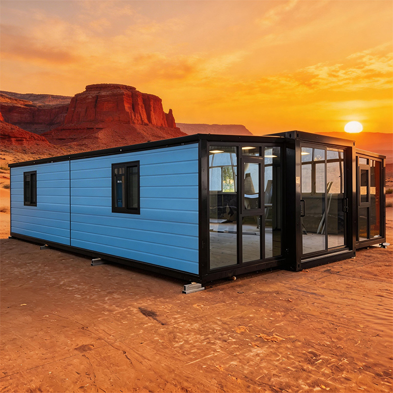20'ft Casa Modular Expandável e Dobrável Casa Prefabricada Casa que Economiza Espaço para Áreas Turísticas Vilas Remotas com Cozinha e Banheiro