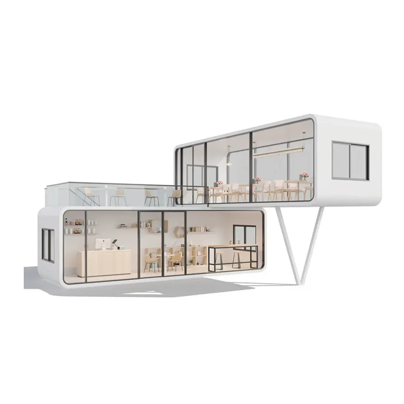 Casa Modular Apple Cabin, Cabana Portátil, Casa Off-Grid, Casa Apple Resistente a Terremotos para Projetos de Residência Auto-Suficiente em Platôs Remotos