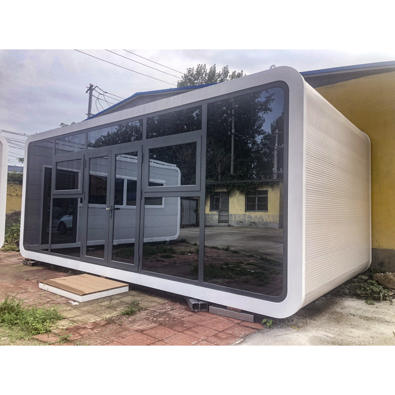 Cabana de Maçã Moderna Portátil Modular para Jardim, Escritório em Forma de Cápsula