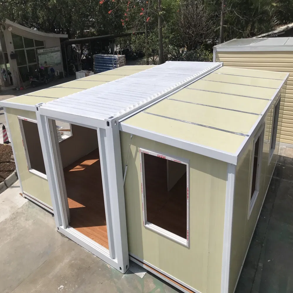 Casa de Contêiner de Armazenamento Padrão Prefabricada Móvel Pequena Modular de Madeira Temporária Expandível e Portátil