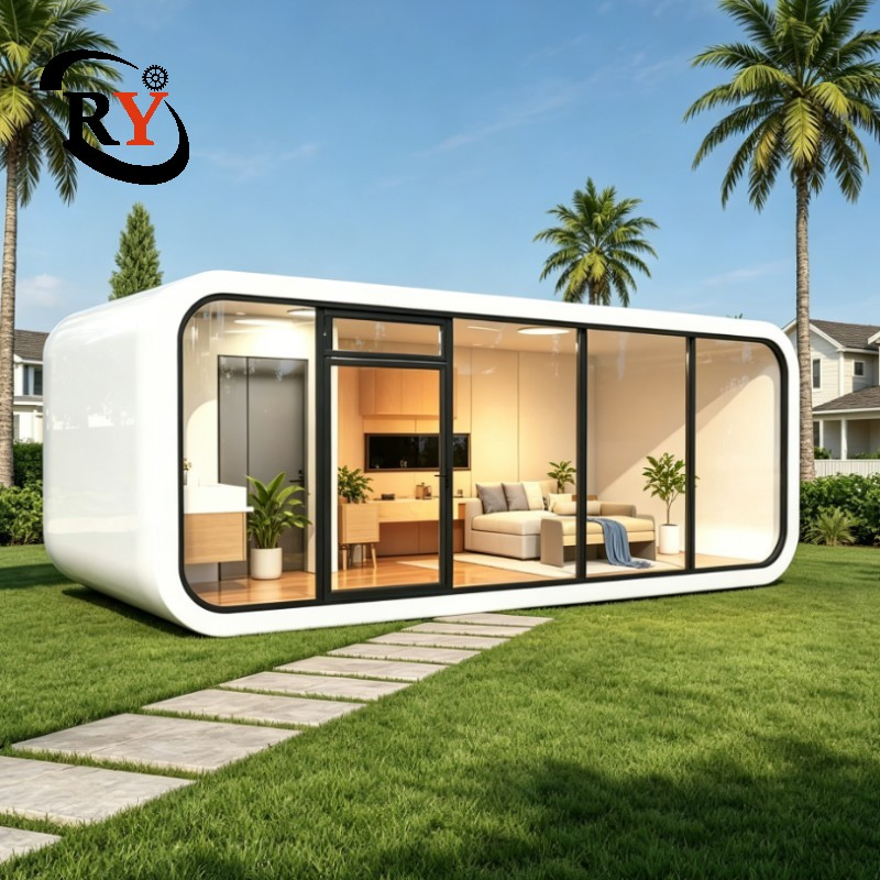 Cabana Modular de Maçã para Glamping Rápido e Pré-fabricado, Retiro à Beira-mar Resistente ao Sal, Pódio de Lazer Elegante com Suporte de Fecho