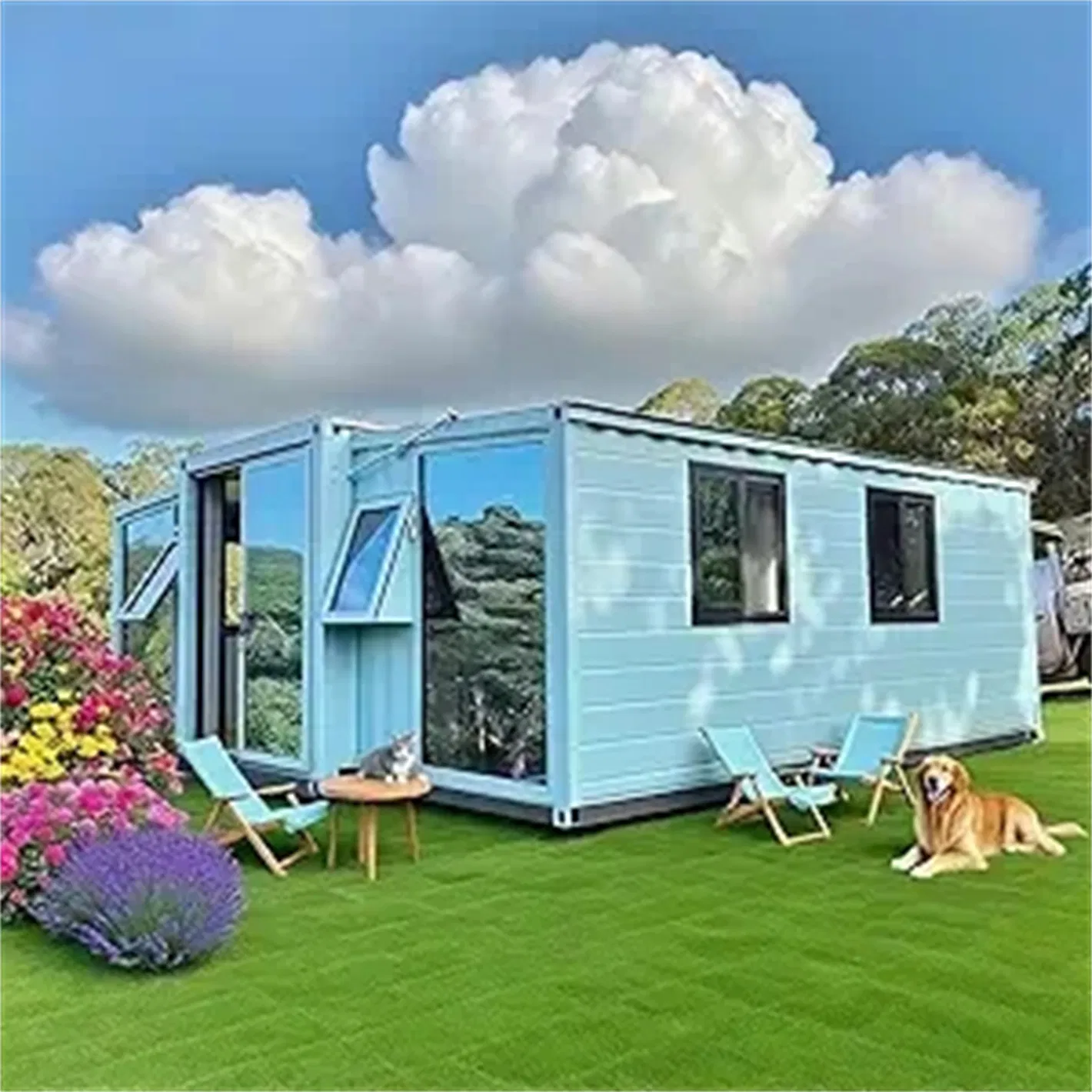Casa Modular Compacta Expandável à Prova d'Água Portátil para Resorts de Montanha