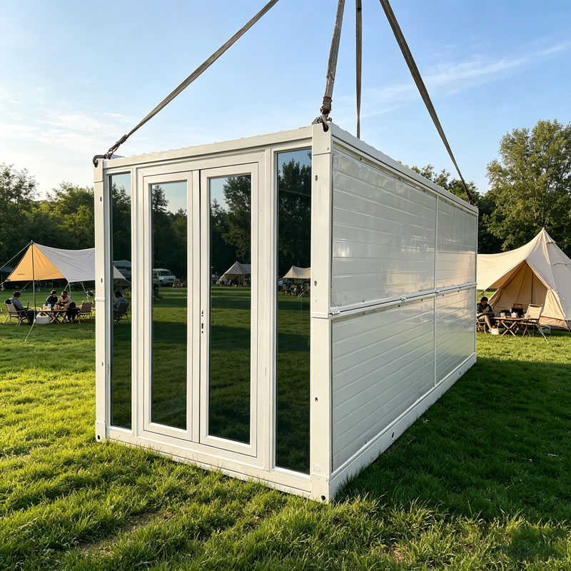 Casa Modular Personalizada Dobrável Prefabricada Escritório Pequeno ao Ar Livre Casas Pequenas Portáteis