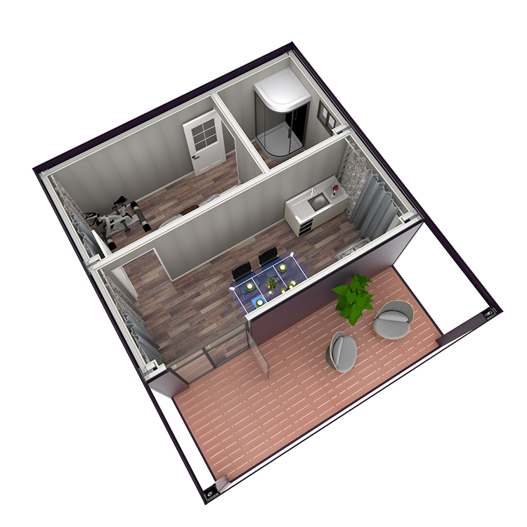 Instalação Rápida de Bungalows Modulares Prefabricados Móveis para Venda