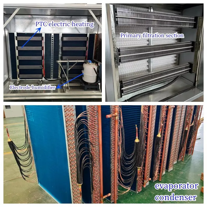 Unidades de Tratamento de Ar Modulares Sistema HVAC Industrial Desumidificador Água Gelada Preços de Fábrica
