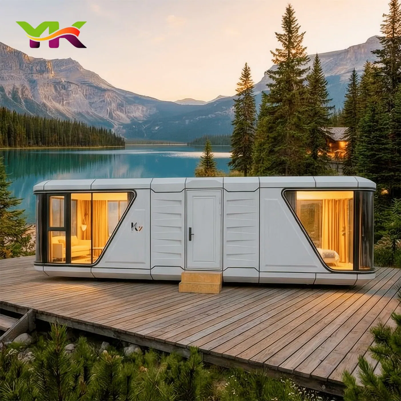 Instalação Rápida Casa Modular de Luxo Espaço Cápsula Prefabricada Casa Móvel Pequena ao Ar Livre Casa Contêiner Prefabricada Fábrica de Cabana Apple Preço