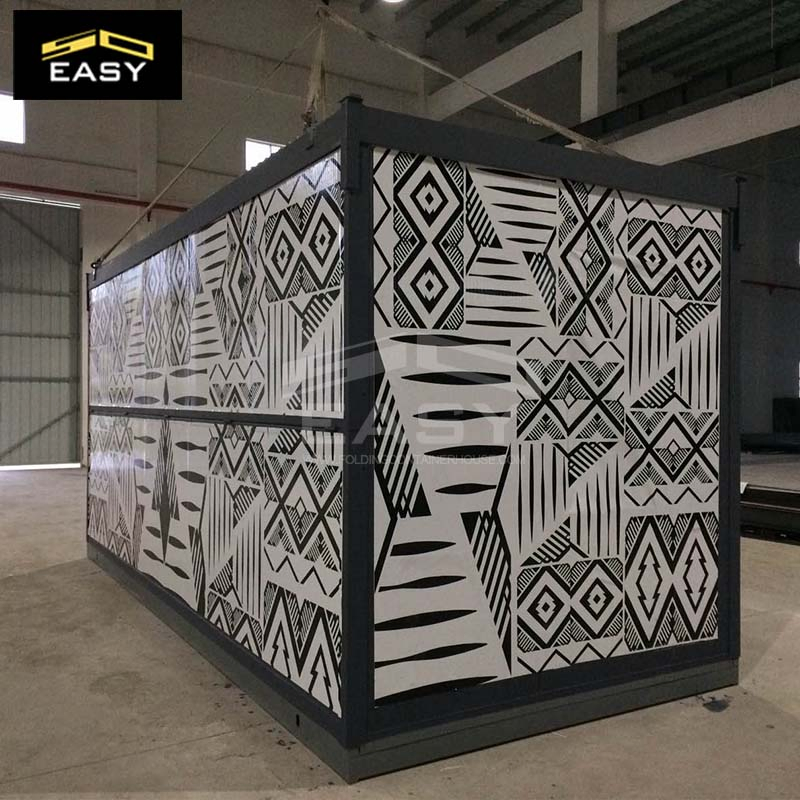Container de Armazenamento Móvel Pequeno Modular de Aço Prefabricado para Escritório e Casa em Edificação Prefabricada