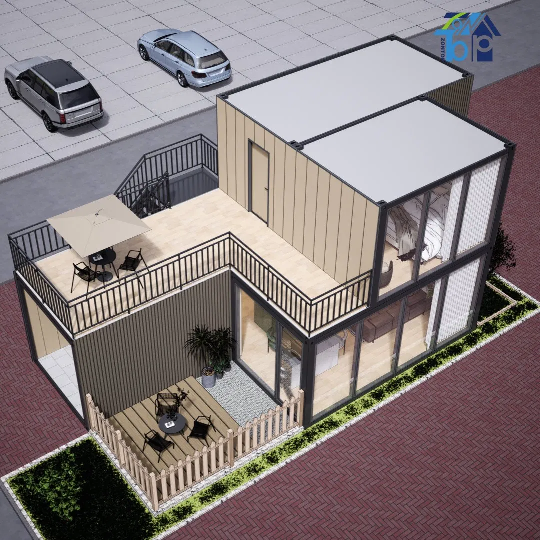 Fornecimento Direto de Fábrica Atacado Luxuoso Portátil Modular Multi Familiar Casas com Banheiro e Cozinha Contêineres Prefabricados