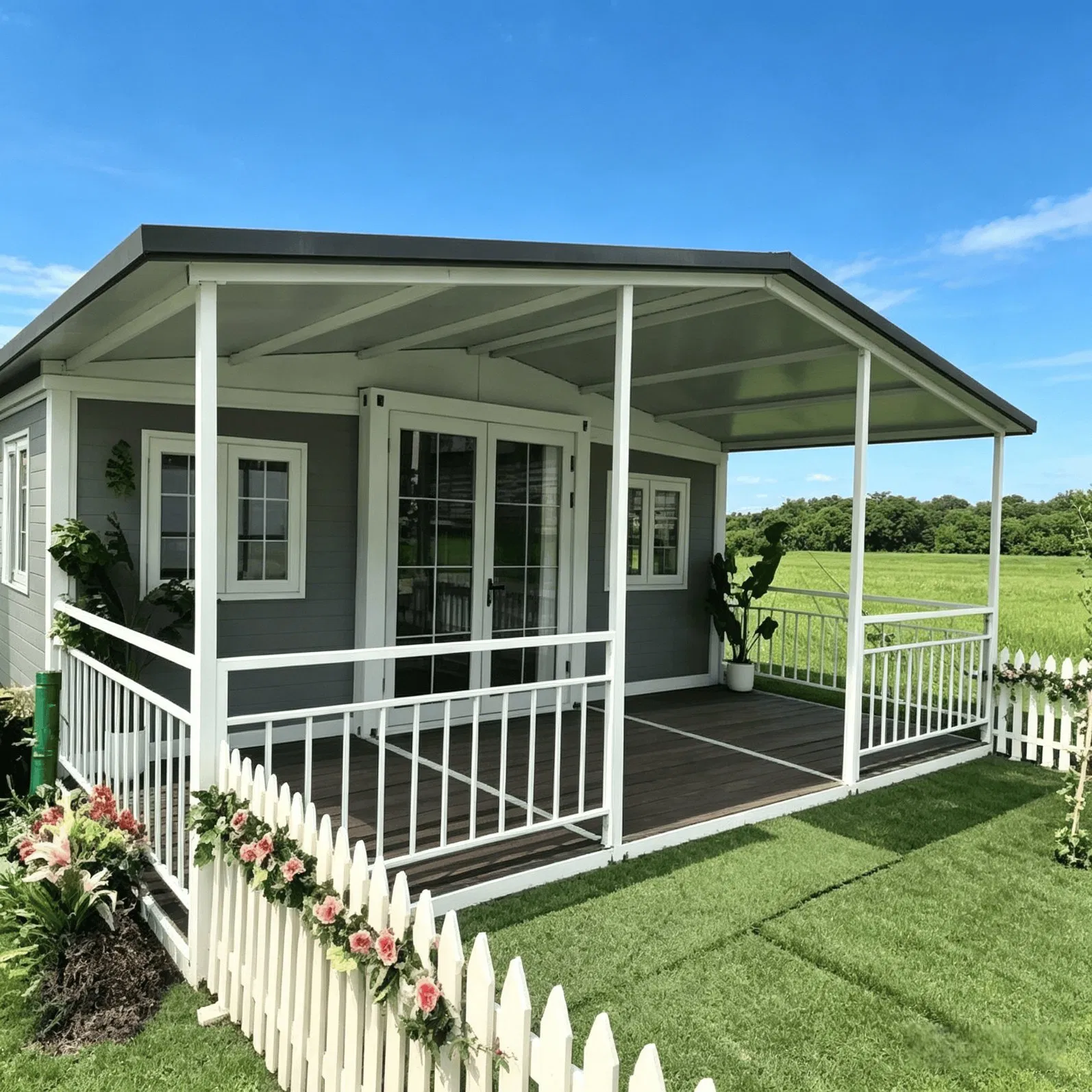 Container Móvel de Transporte Modular Casa Pré-Fabricada Pronta para Vendas de Escritório, Moradia e Hotel