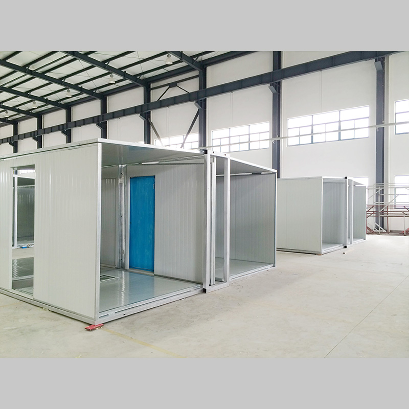 Cabana de Escritório Portátil de Estrutura de Aço Leve Barata, Casa Modular Prefabricada em Pacote Plano