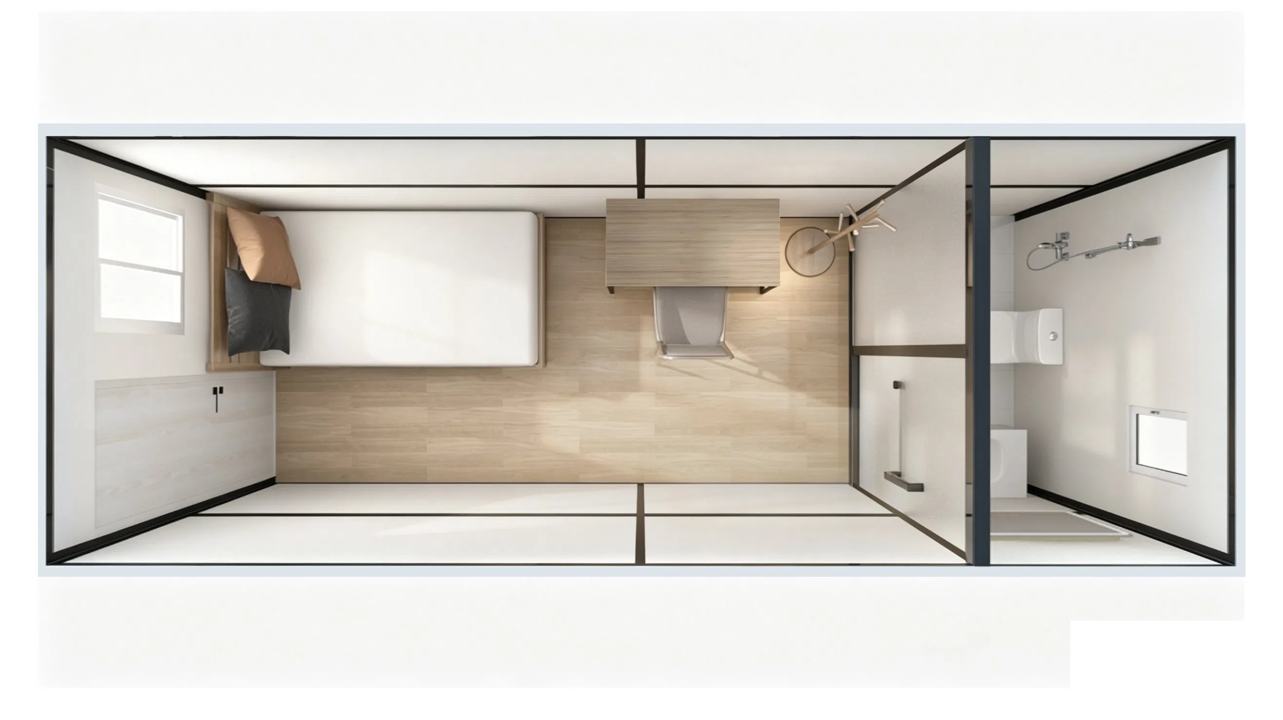 Casa de Escritório Modular Prefabricada em Contêiner de Envio Dobrável Personalizado