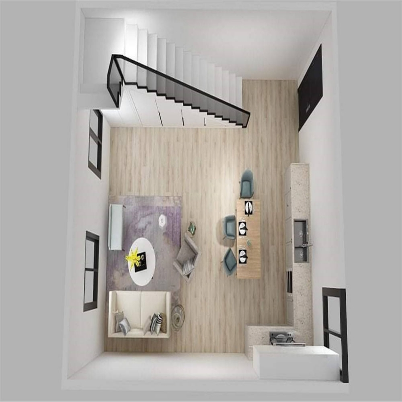 1 Quarto Moderno Pequeno Casas Modulares Jardim Casa Vila Eficiente em Energia Instalação Rápida Prefabricada Sala de Sol