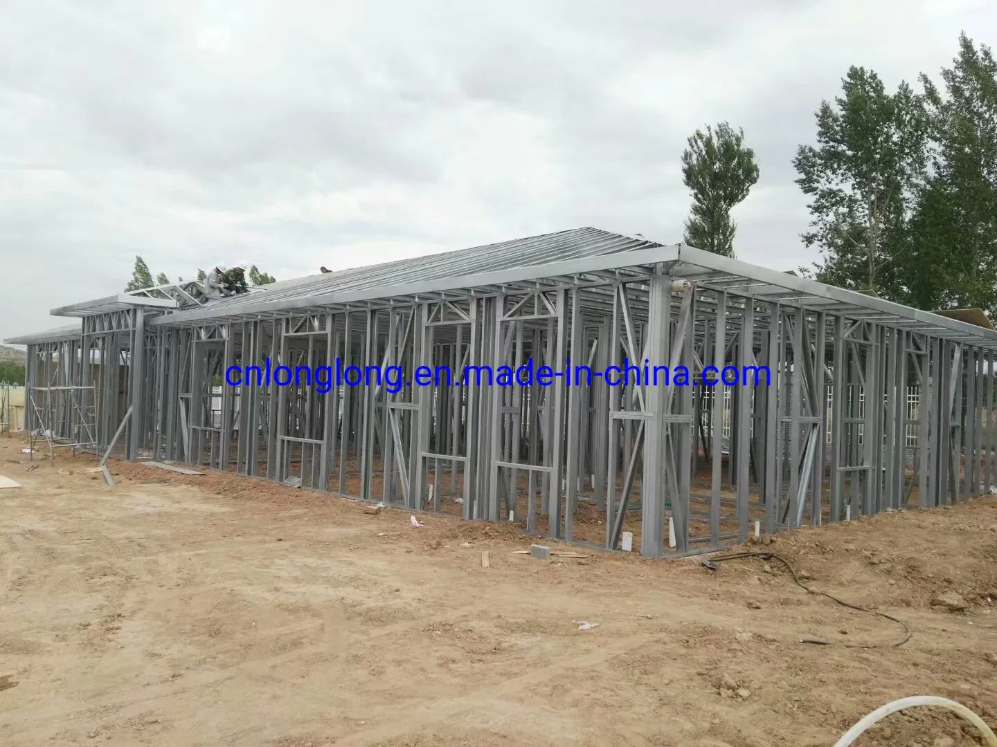 Estrutura de Aço Leve para Dormitório de Casa Pré-fabricada