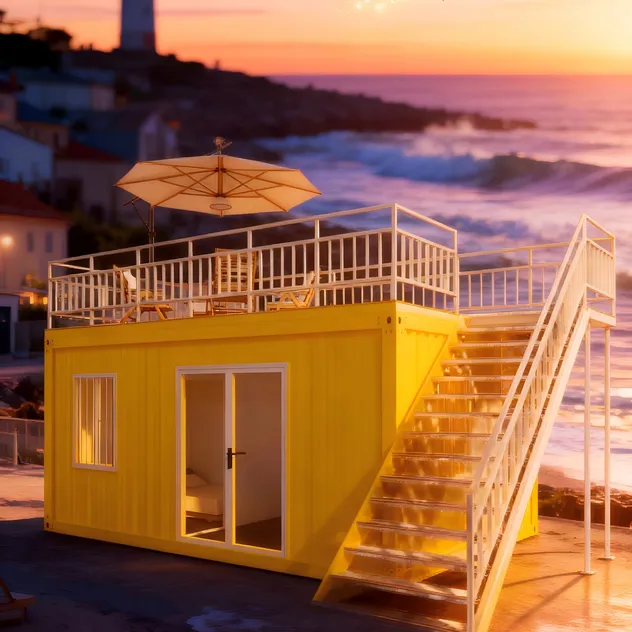 Casa container leve em estrutura de aço