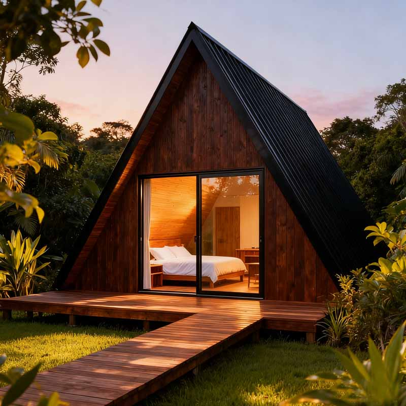 Casas Modulares em Estilo Fazenda, Casas Tiny Pré-fabricadas à Venda, Casas Modulares em Estilo Cabana
