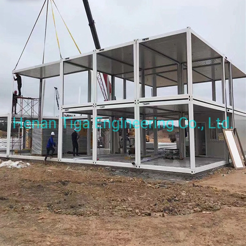 Construção Rápida de Casa de Contêiner Modular Portátil Prefabricada 20FT Escritório Cabana