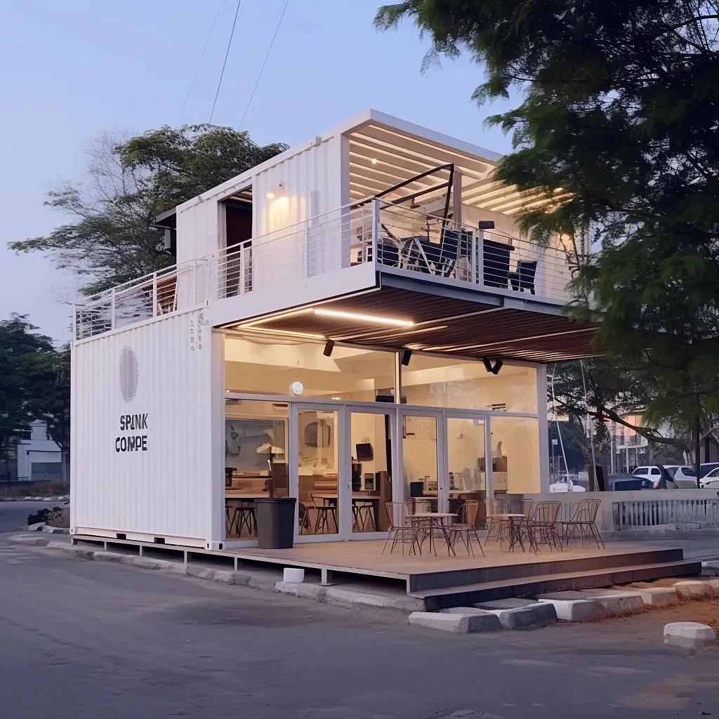 Casa Modular de Múltiplas Camadas em Contêineres de Carga Chineses com Preço Baixo