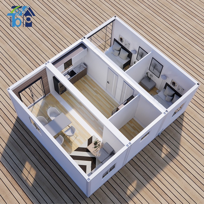 Fornecimento Direto de Fábrica Atacado Luxuoso Portátil Modular Multi Familiar Casas com Banheiro e Cozinha Contêineres Prefabricados
