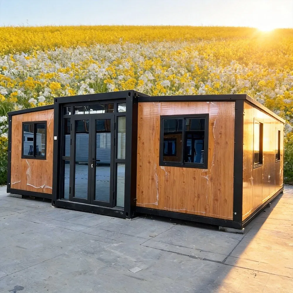 Demanda por Habitação em Resort Multifamiliar 40FT Vila Prefabricada Expandível 3 Layout de Quarto Espaçoso Casa Modular Móvel em Contêiner para Base de Camping
