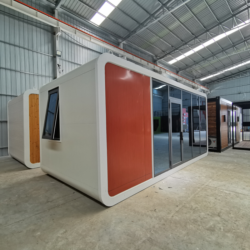 Cabana de Maçã Moderna Portátil Modular para Jardim, Escritório em Forma de Cápsula