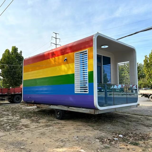 Casa Mini Cápsula Moderna Casa Pequena 20FT Casa Modular de Maçã Cabana de Maçã para Escritório Quarto Hotel Cozinha e Banheiro
