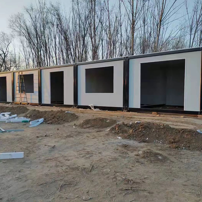 Casa Contêiner Modular Portátil Móvel para Escritório de Banheiro, Casa Contêiner Pré-fabricada, Casa Contêiner de Pacote Plano