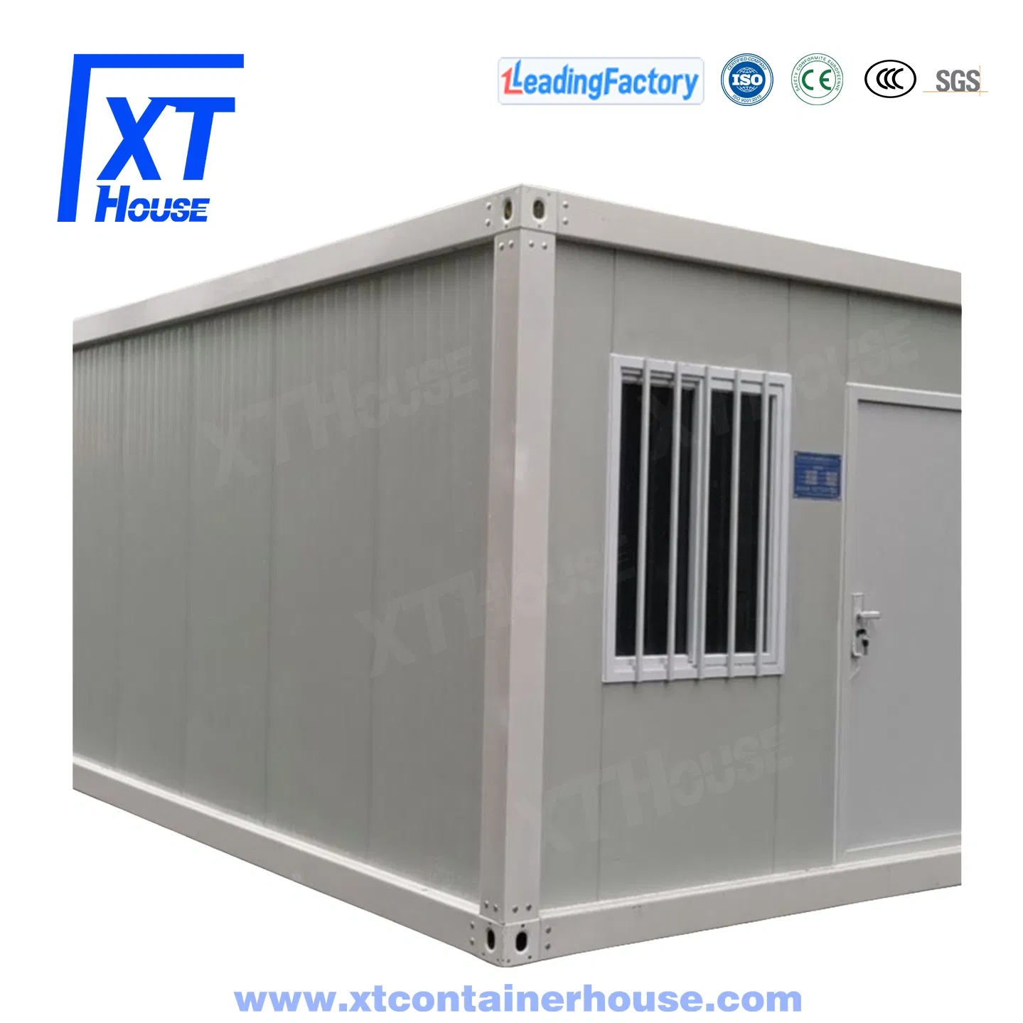 Casa Modular Prefabricada Móvel 20FT Casa Modular Prefabricada Móvel Destacável Personalizada em Cor de Madeira com Banheiro