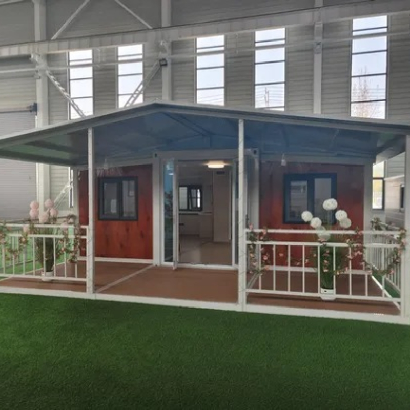 20FT Casa Contêiner Expandável Moderna e Portátil 2 Quarto Prefabricado Modular para Casa de Avó, Casa Tiny para Moradia
