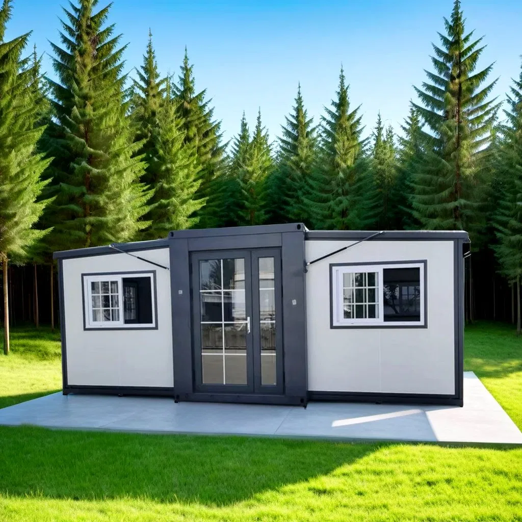 Casa Tiny Modular Prefabricada Moderna Compacta Versátil Personalizável Expandível com Estrutura de Aço Ecológica e Trendy